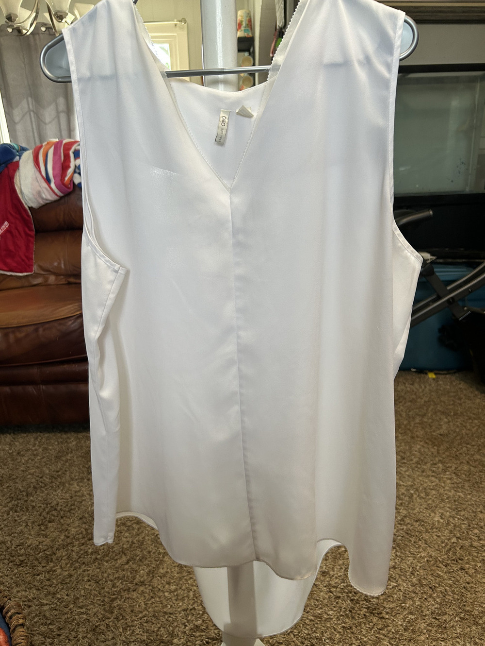 Cato White Sleeveless Blouse Top Size 22/24W